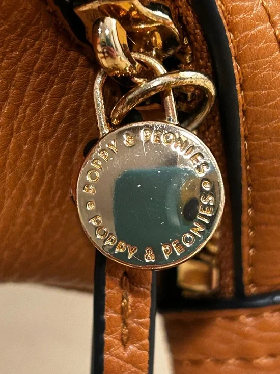 Poppy and Peonies Vegan Leather Crossbody Belt Bag - Picture 7 of 15